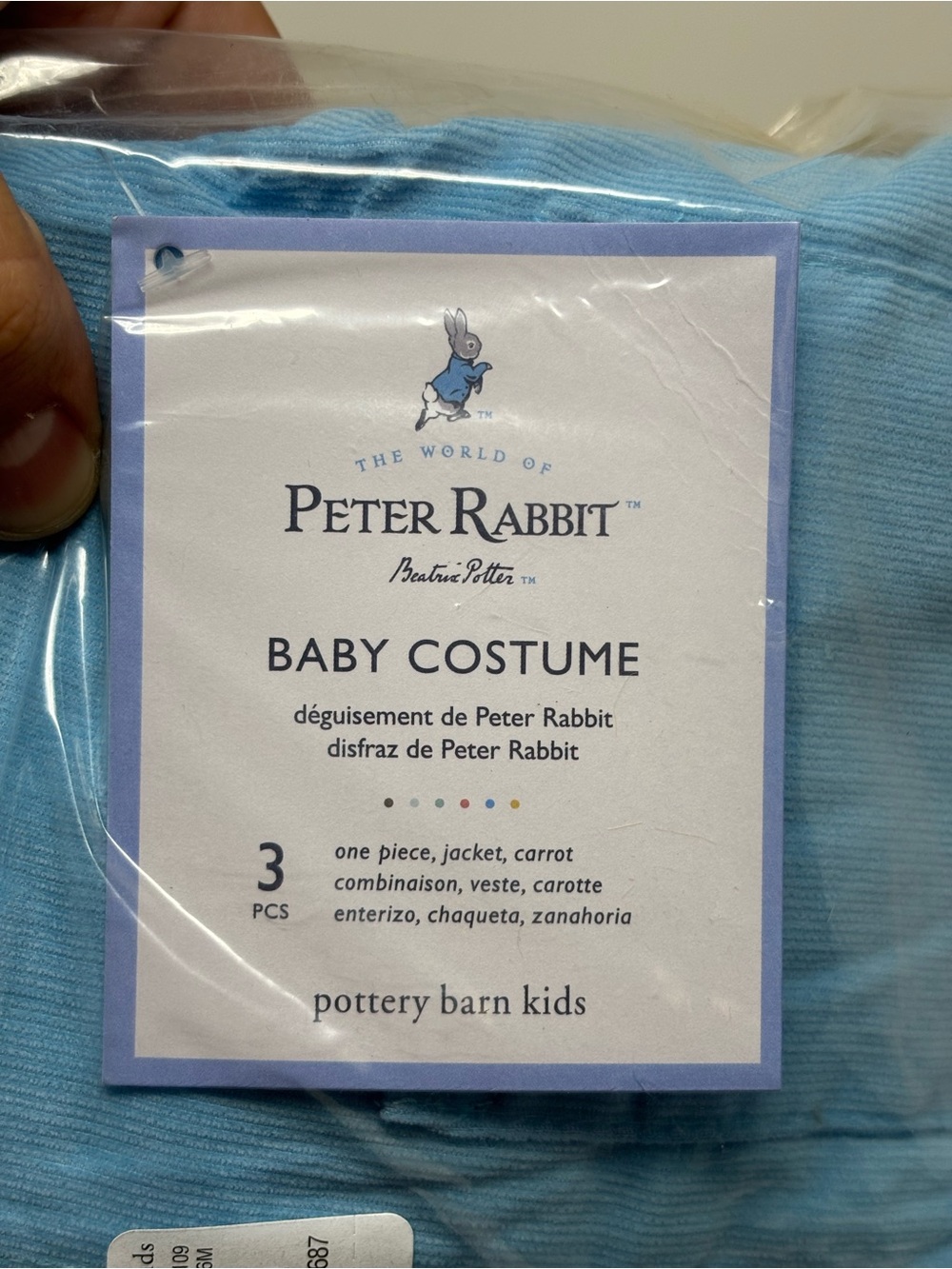 Pottery Barn Kids Peter Rabbit Halloween baby costume NWT - Picture 5 of 5